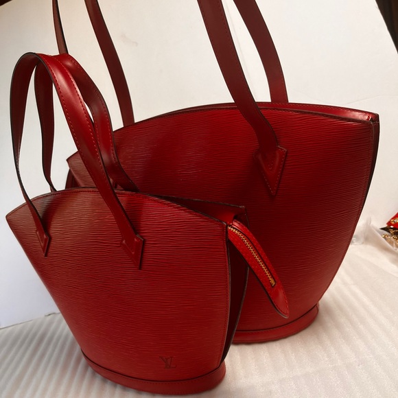 Louis Vuitton Saint Jaques Red Epi Leather Tote LV Red Handbags - Picture 12 of 12